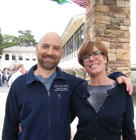 Jason Scorse and Linda Hothem at 2015 May Graduation Event