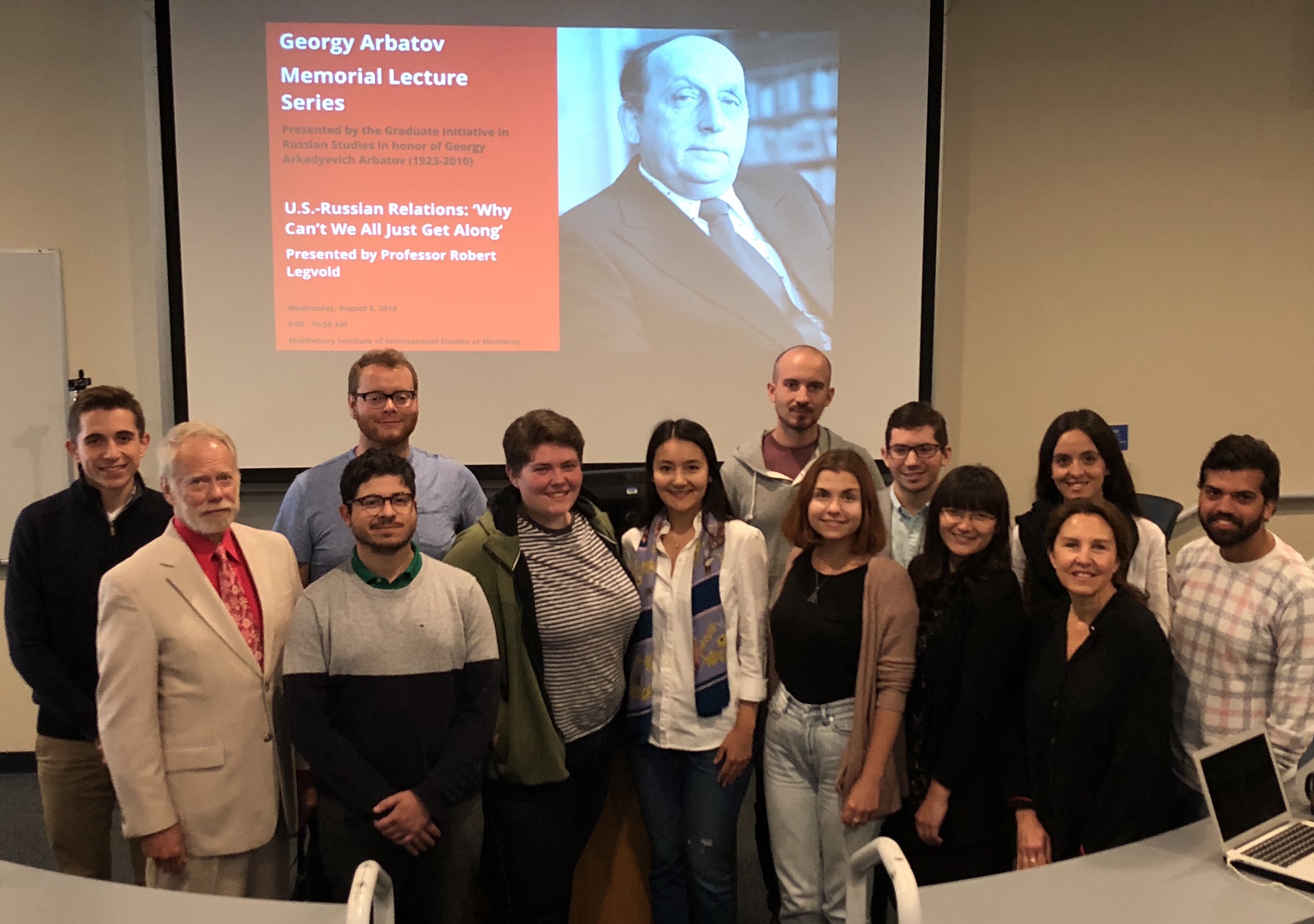 Monterey Symposium fellows with Dr. Robert Legvold