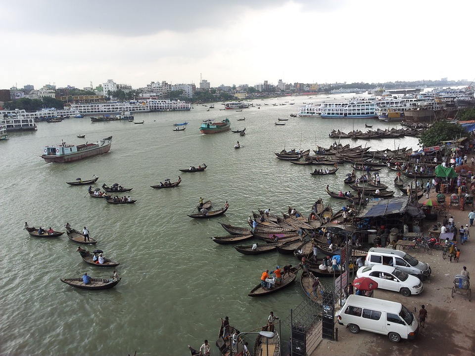 Dhaka, capital and largest city with industrial port, Bangladesh