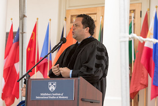 Ben Jealous speaking at Commencement