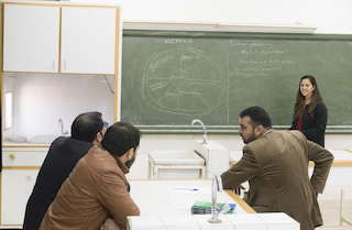 Jaala Shaw teaching English teachers in Jordan 2016