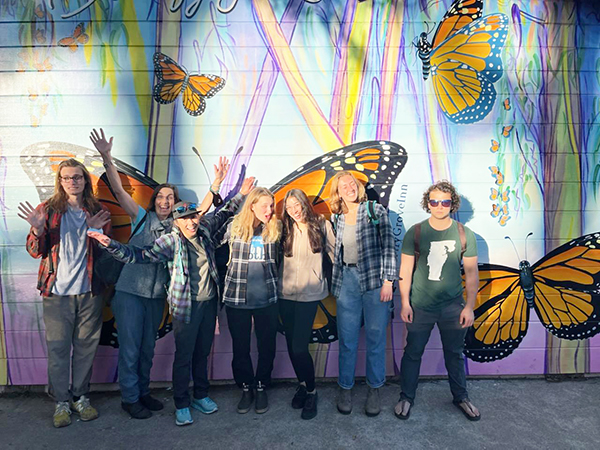 Mural of Monarchs on the "Monarch Inn" just near the Pacific Grove Monarch Butterfly Sanctuary