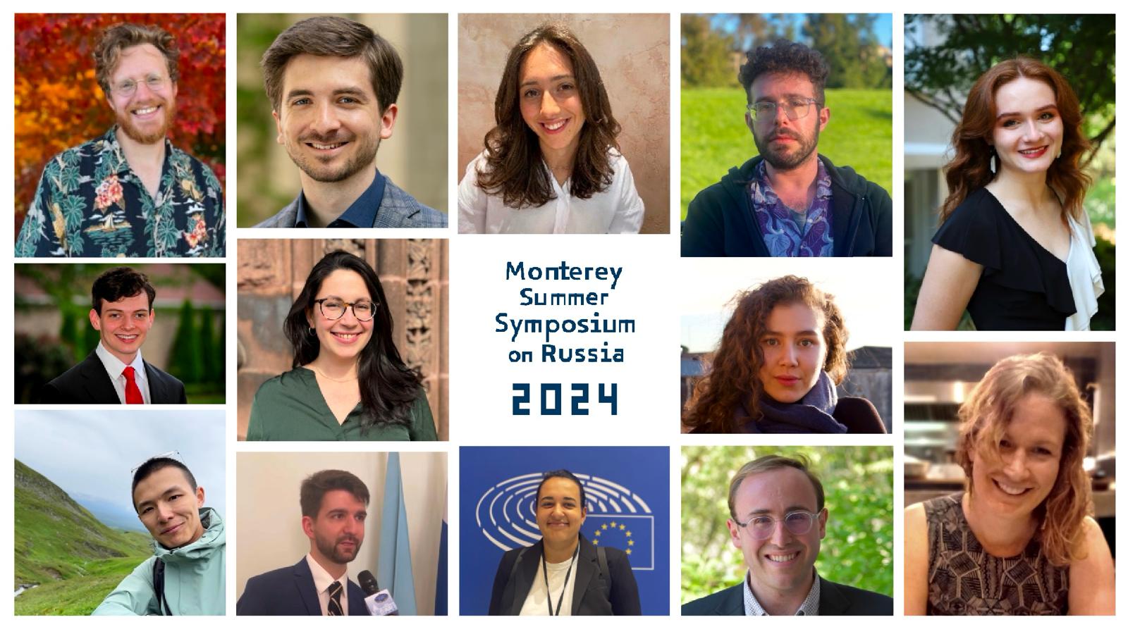 A collage of fellows selected for the Summer Symposium on Russia 2024.