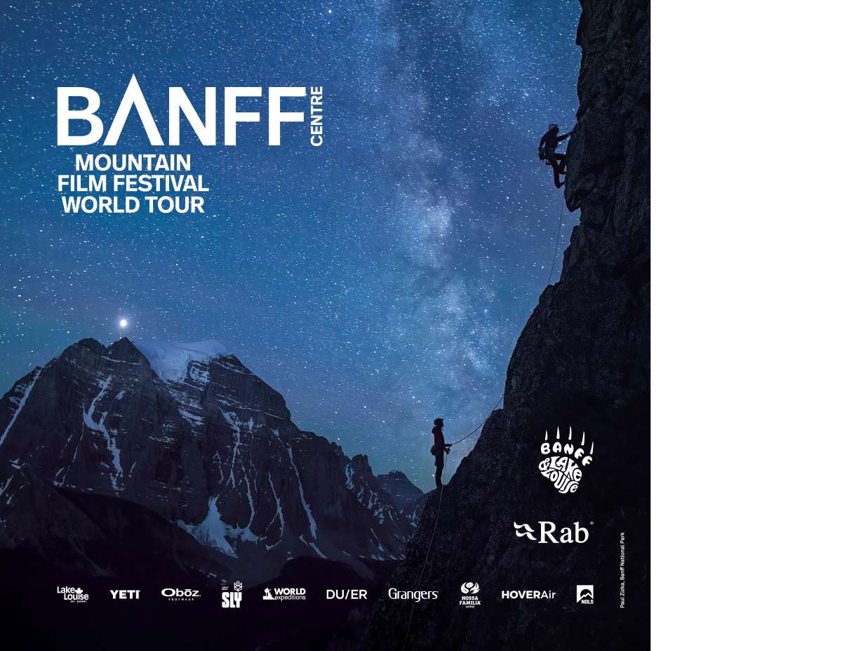 Banff Monterey poster a night mountain with the milky way shining above