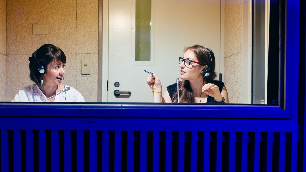 Interpreters in booth