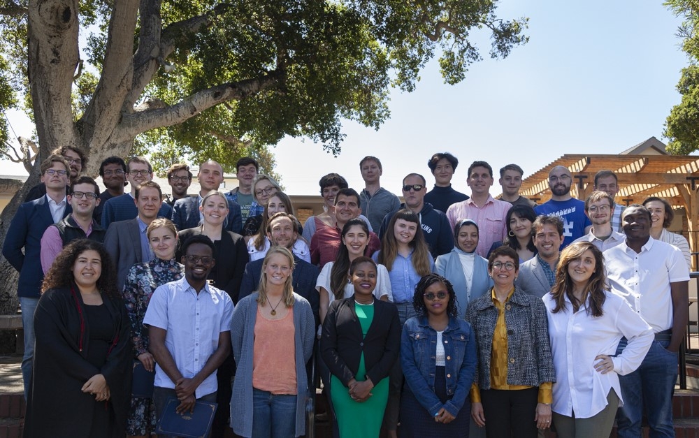 International Nuclear Safeguards Policy and Information Analysis Course participants stand outside Samson Student Center.