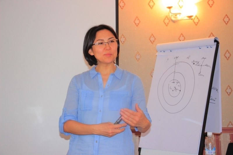 Mahabat Baimyrzaeva in Bishkek, Kyrgyzstan