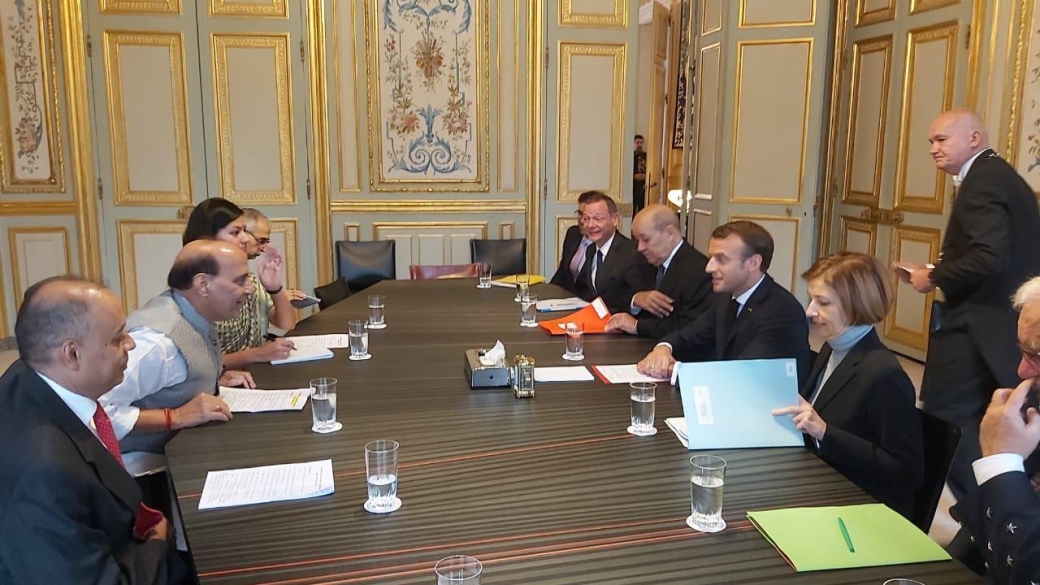 Petal Gahlot interpretating at high level meeting