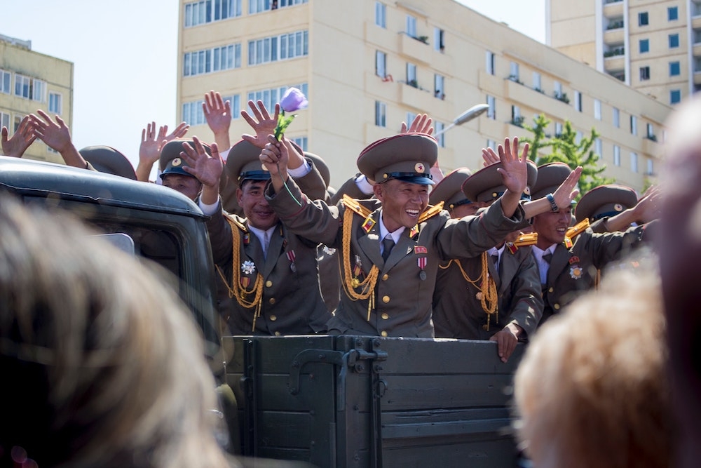 military parade in Pyongyang