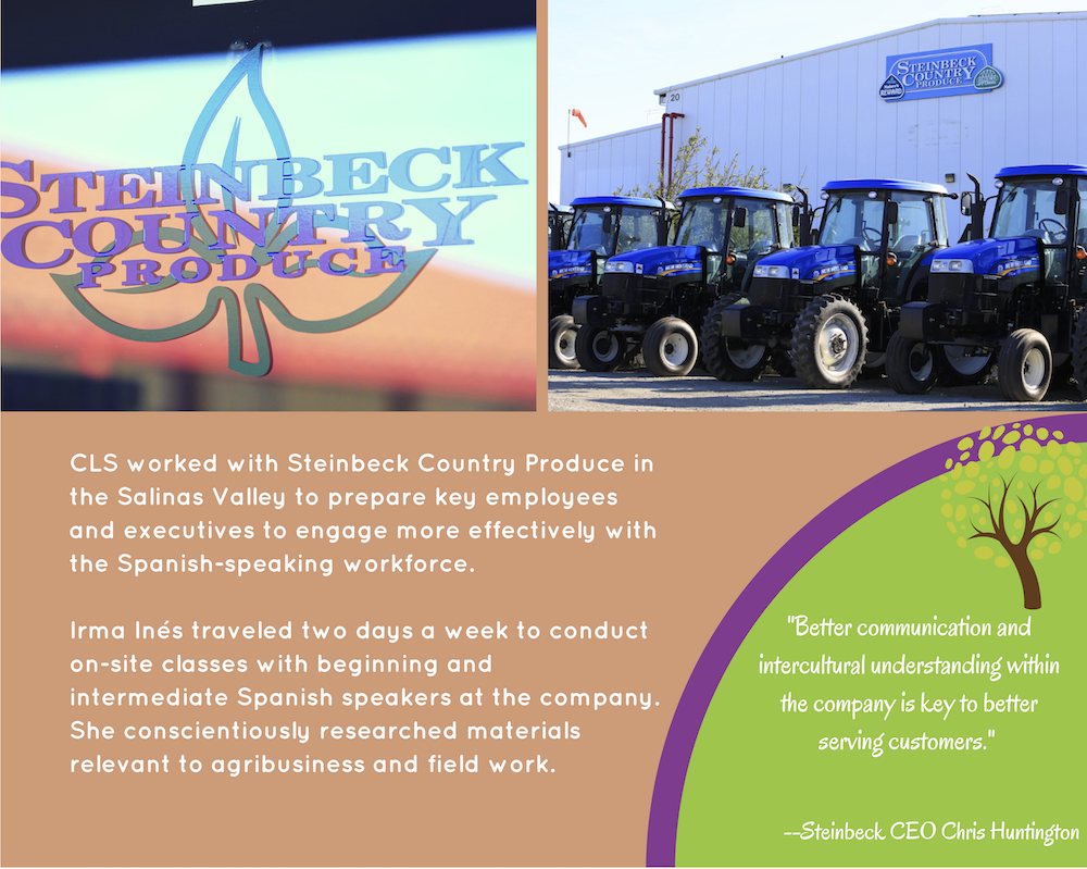 Steinbeck Country Produce ad CLS prepare employees
