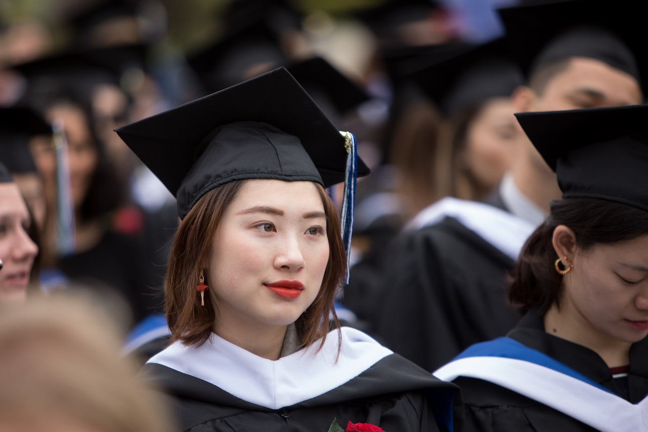 Listening at spring commencement 2018