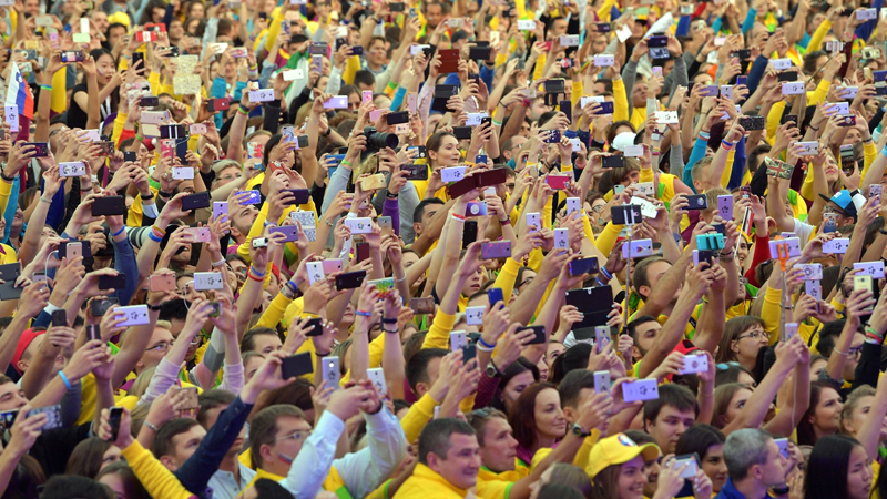 Crowd in Russia
