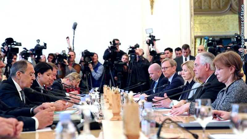 US Secretary of State with Russian Foreign Minister