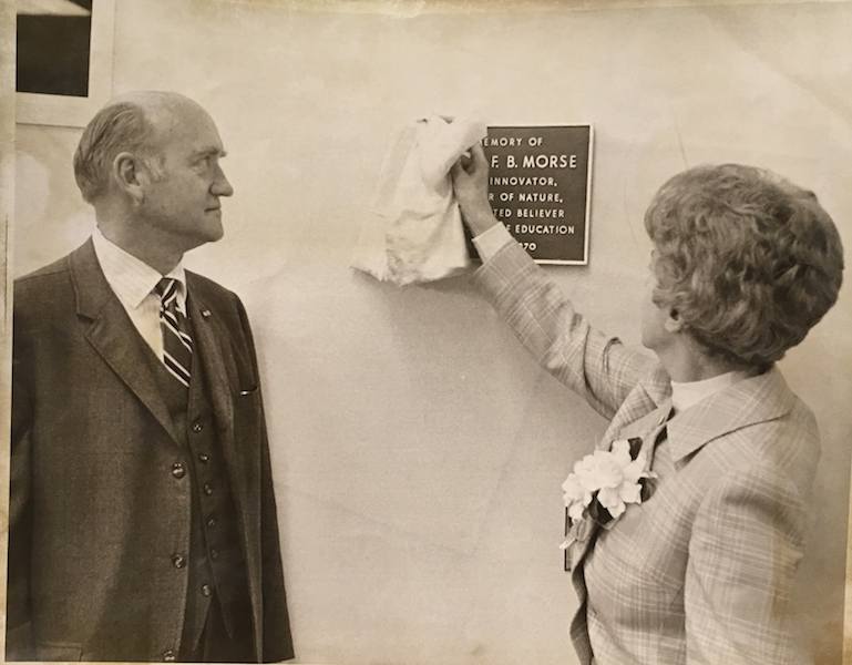 Morse building dedication