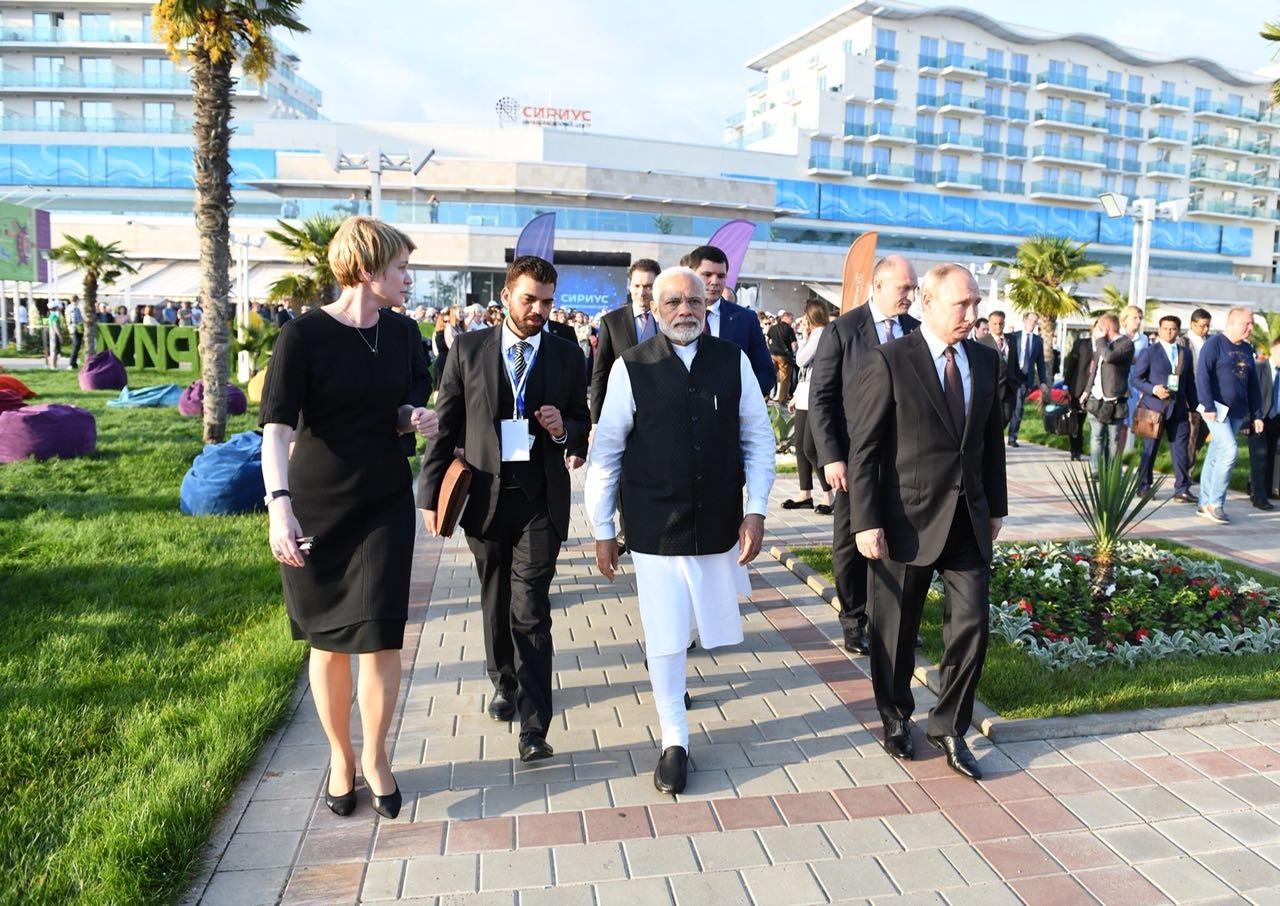Kumar Modi Putin Sochi May 2018
