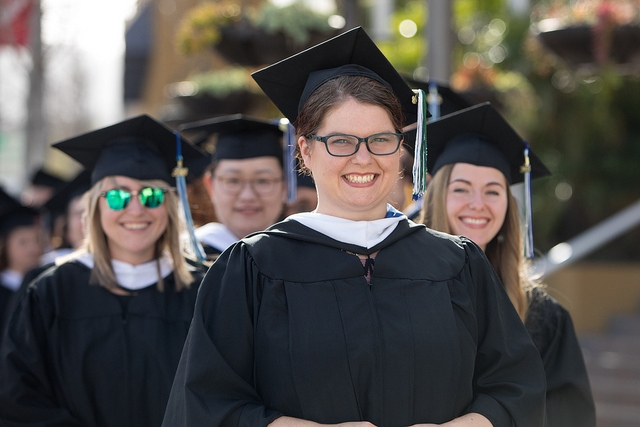 Winter Commencement students