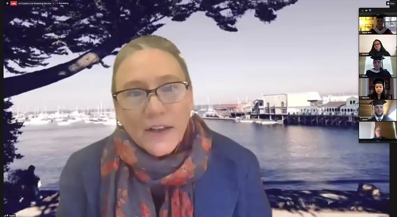 Laurie Patton at virtual Winter Commencement 2020