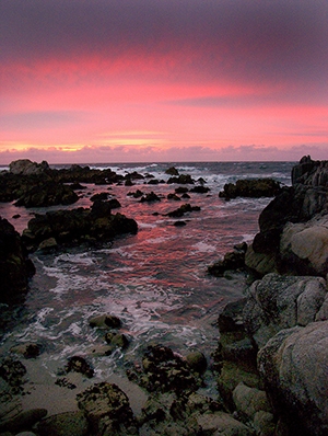 Sunset at Asilomar State Beach