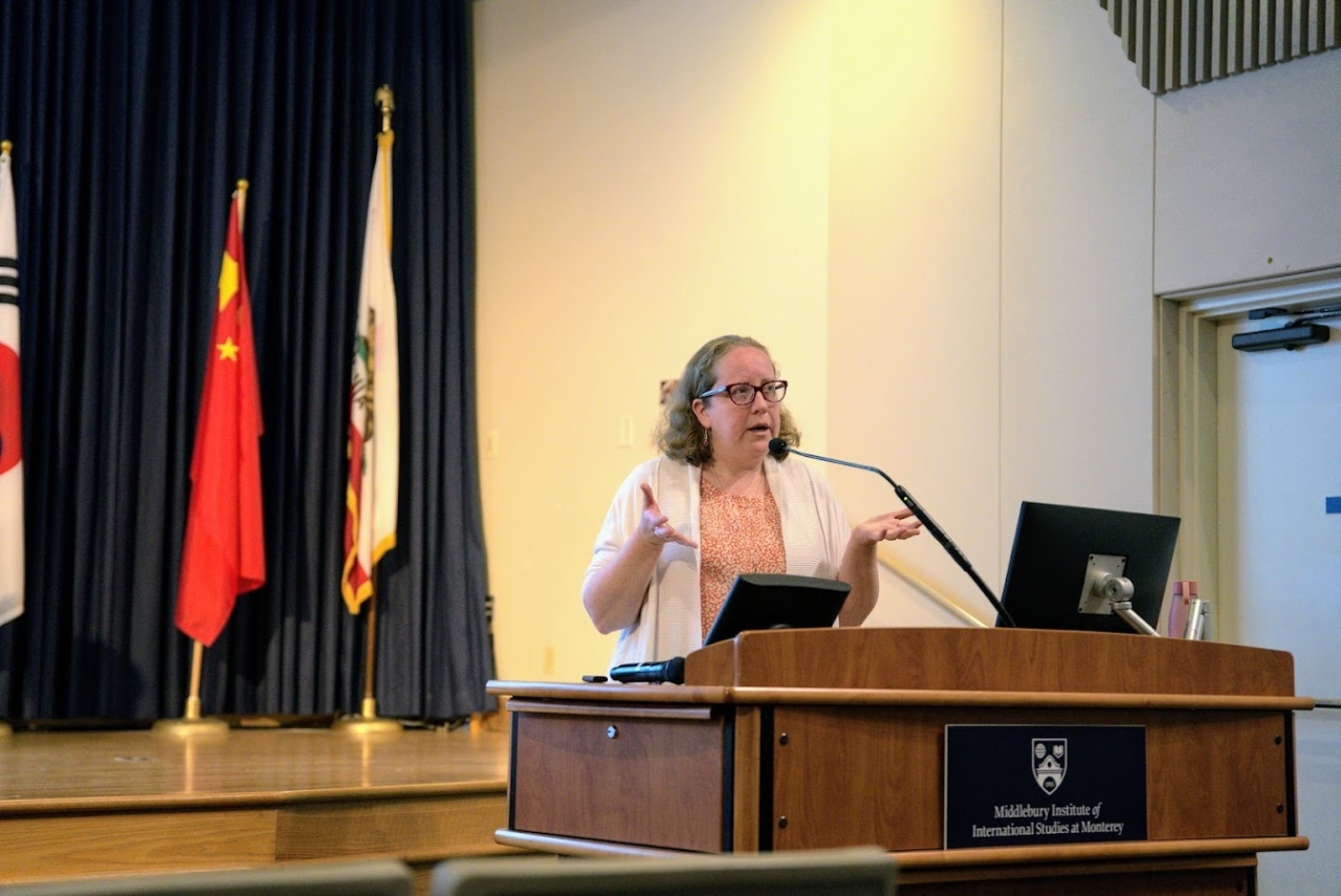 Professor Netta Avineri delivers opening remarks