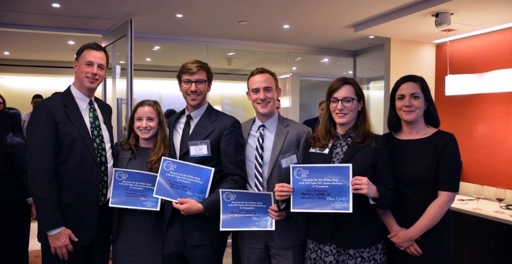Students pose with their awards