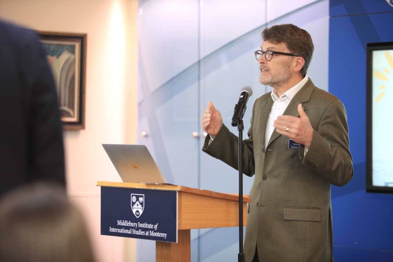 Dean Jeff Dayton-Johnson welcomes visitors to Preview Day