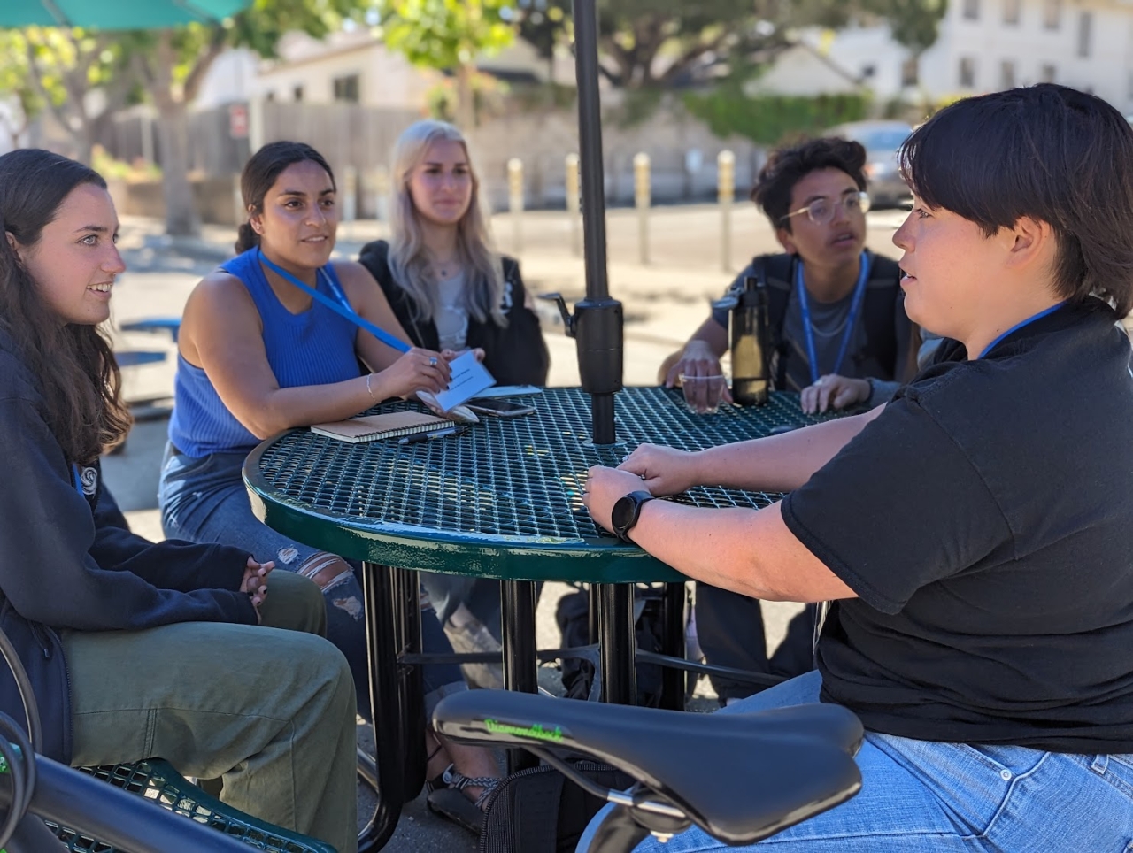Students chat at Preview Day
