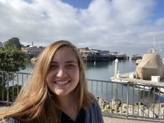 a student at the Monterey Wharf