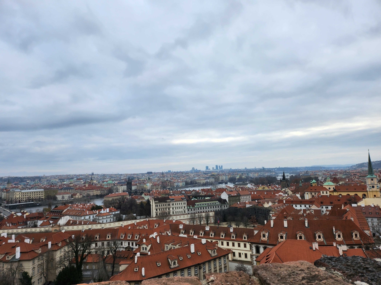 prague from the rooftops