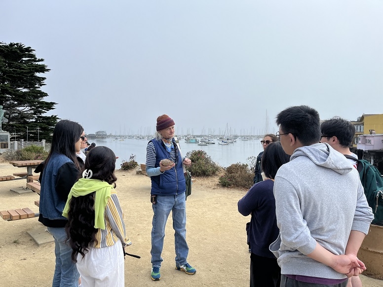 TESOL students at the water