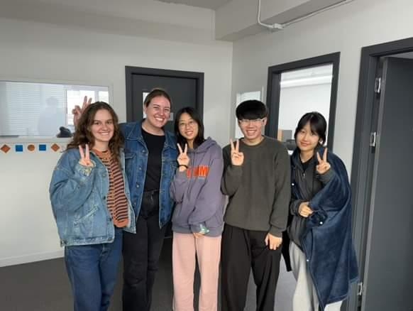 Jessa and Carly and their students