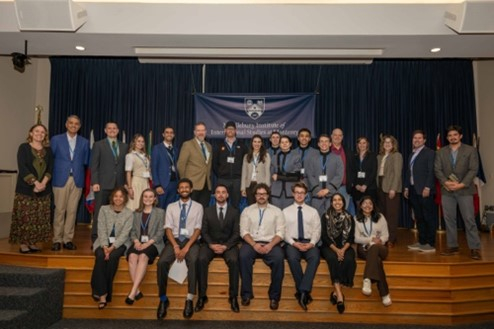 A large group of people on stage
