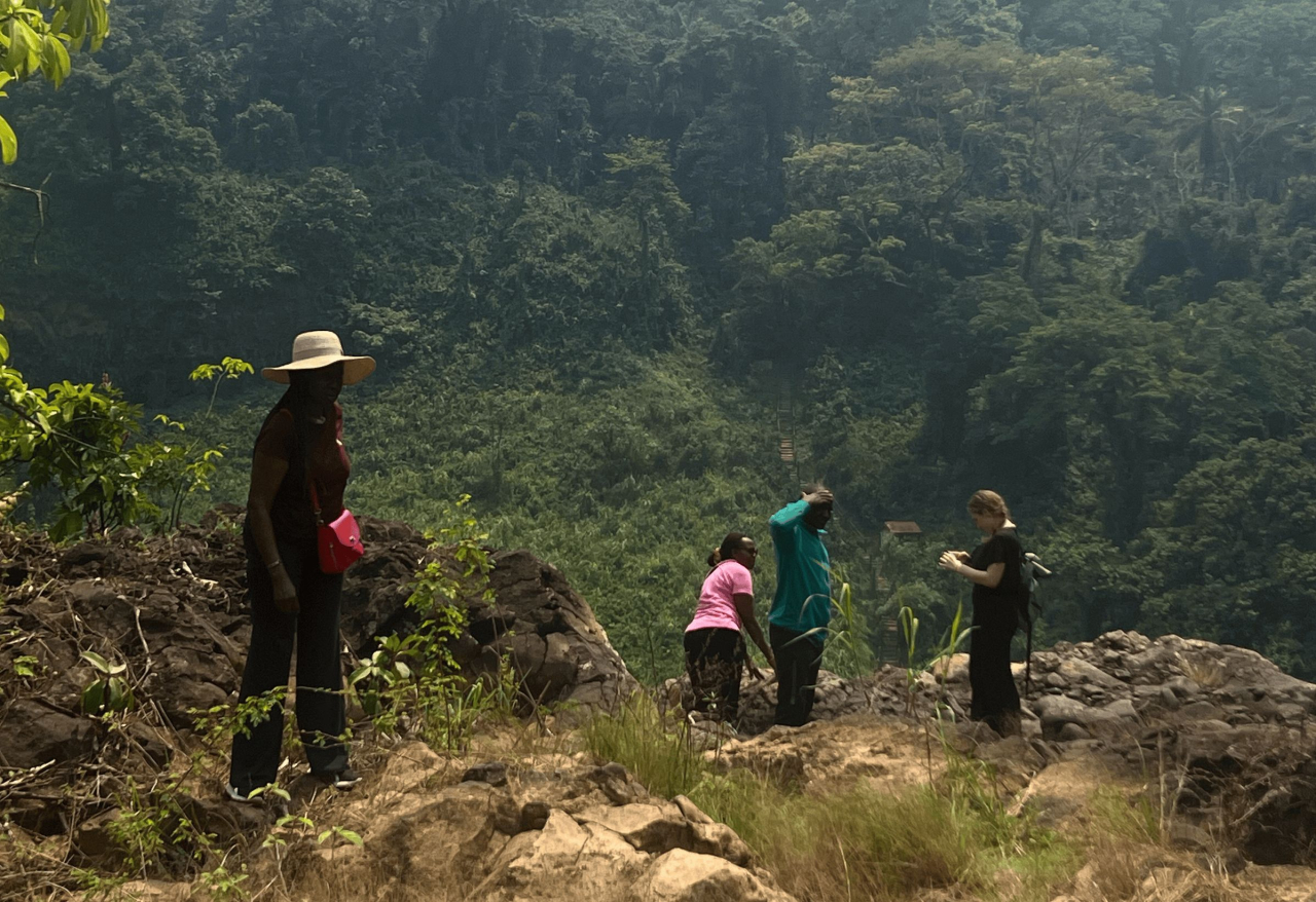 Emma Beveridge working with NGO partners in Cameroon