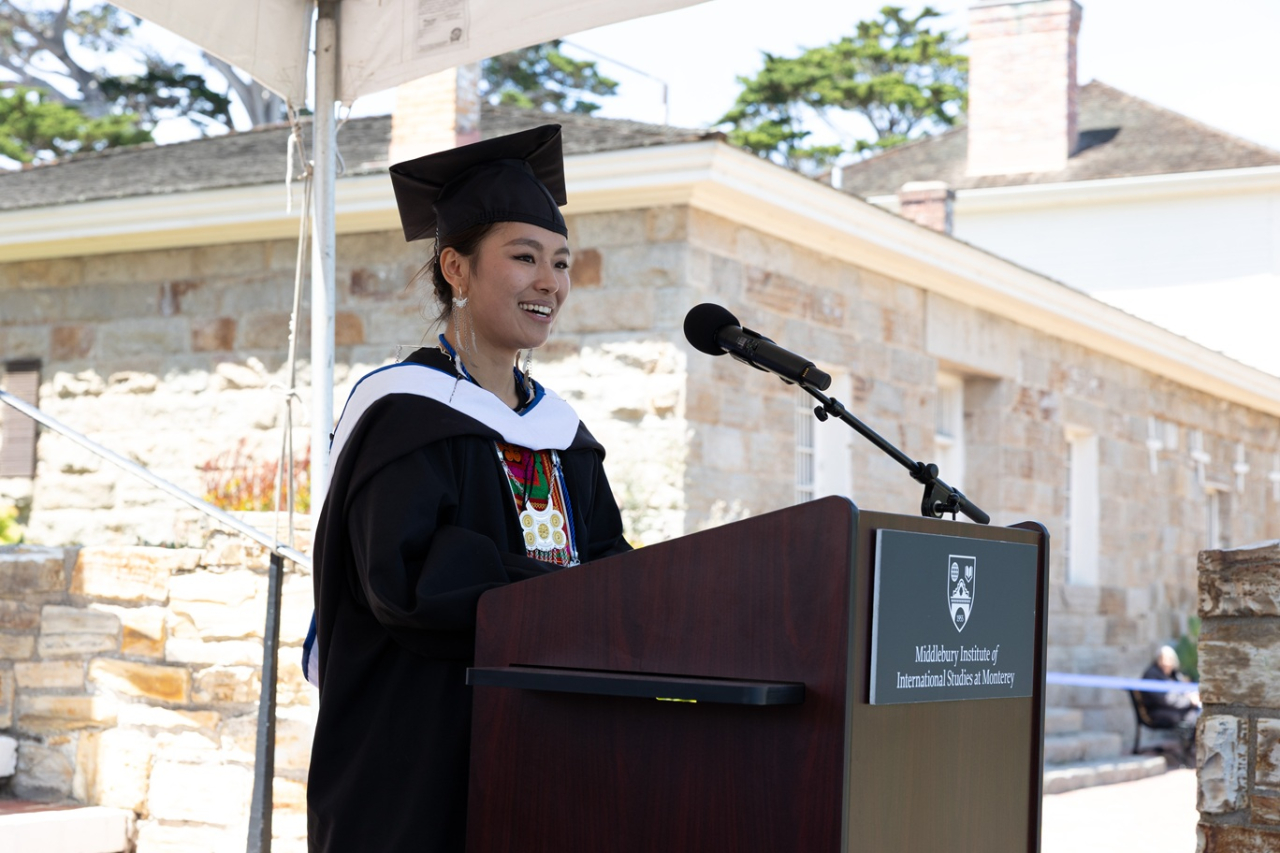 Student speaker Julena Wuer Spring 2026 Commencement