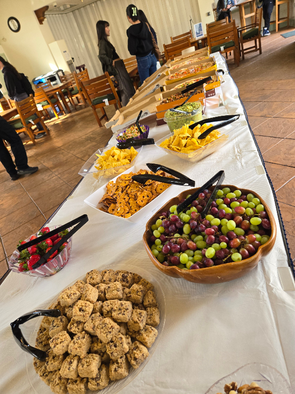 table with food