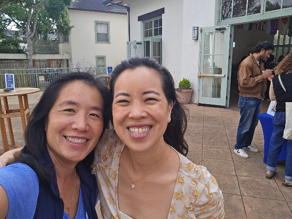two beautiful smiling faces 