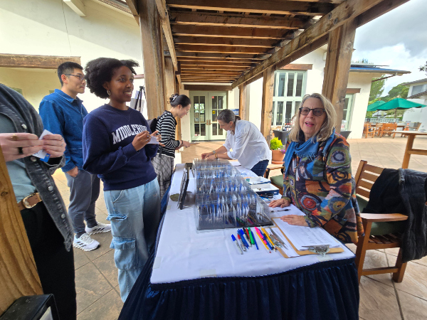 registration table at the friday event