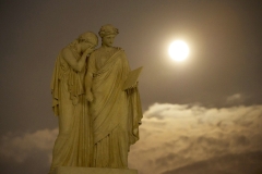 Monuments in Washington, D.C. under a supermoon
