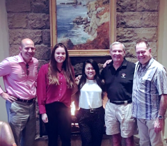 MIIS Students and CTEC Director with retired general and Ambassador Dell Daily meet at Santa Barbara Birnam Golf Club
