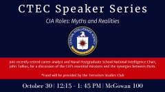 CTEC Speaker Series Flier - John Tullius