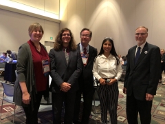 Daniel Chatham, Chris McShane, Katherine Punteney, and David Wick, joined by MIIS student Alexandra Ramos Lopez (IEM ’20