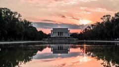 Lincoln Memorial Circle at Sunset