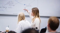 Students in a classroom