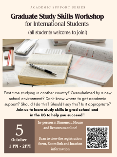 Flyer for in-person workshop