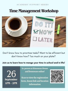 Flyer for in-person workshop for MIIS students