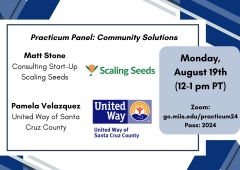 Practicum Panel on Community Solutions 