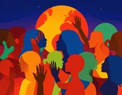 Human figures in different colors