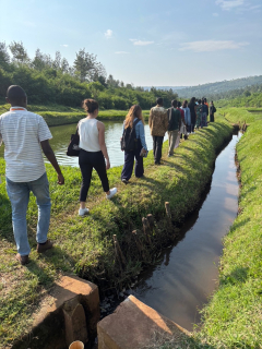 Rwink Site Visit to Fish Farm