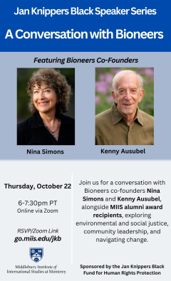 BIONEEERS SPEAKERS