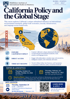 California Course Poster