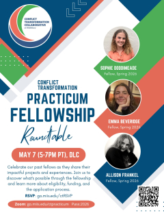 Practicum Fellowship Sharing Session on May 7